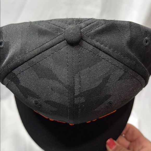 Fluid Logic Black Camo Racing Cap with Orange & Silver Logo, NEW! - Picture 13 of 16
